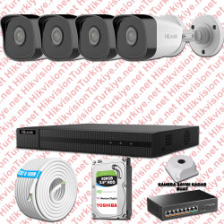 Hilook İp Kamera Seti 1080p Fullhd 4 Güvenlik Kamerası